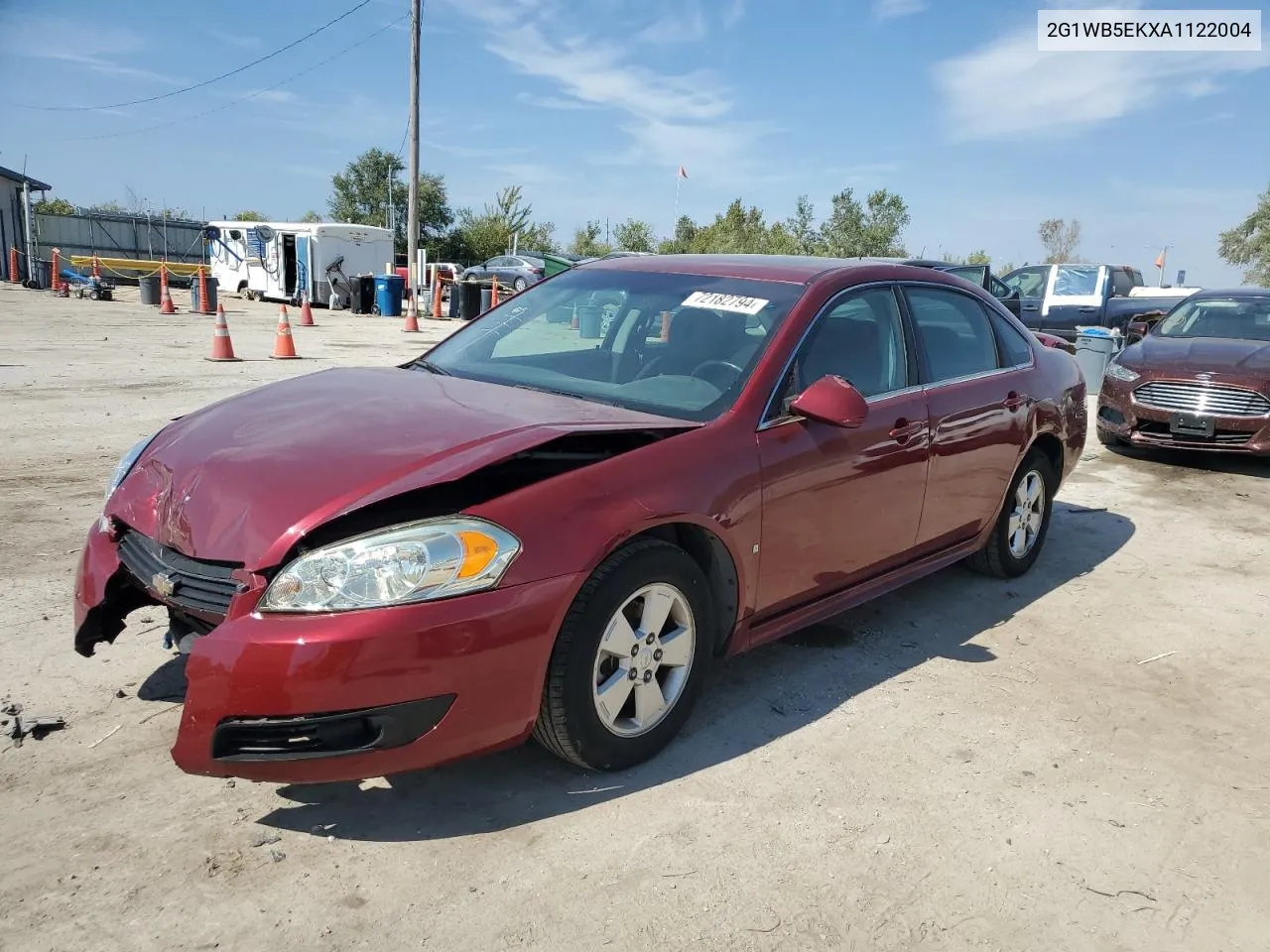 2010 Chevrolet Impala Lt VIN: 2G1WB5EKXA1122004 Lot: 72182794