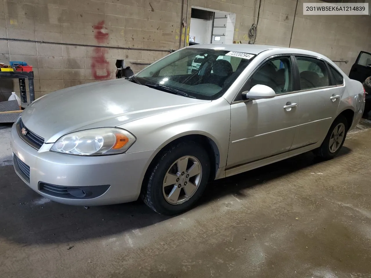 2G1WB5EK6A1214839 2010 Chevrolet Impala Lt