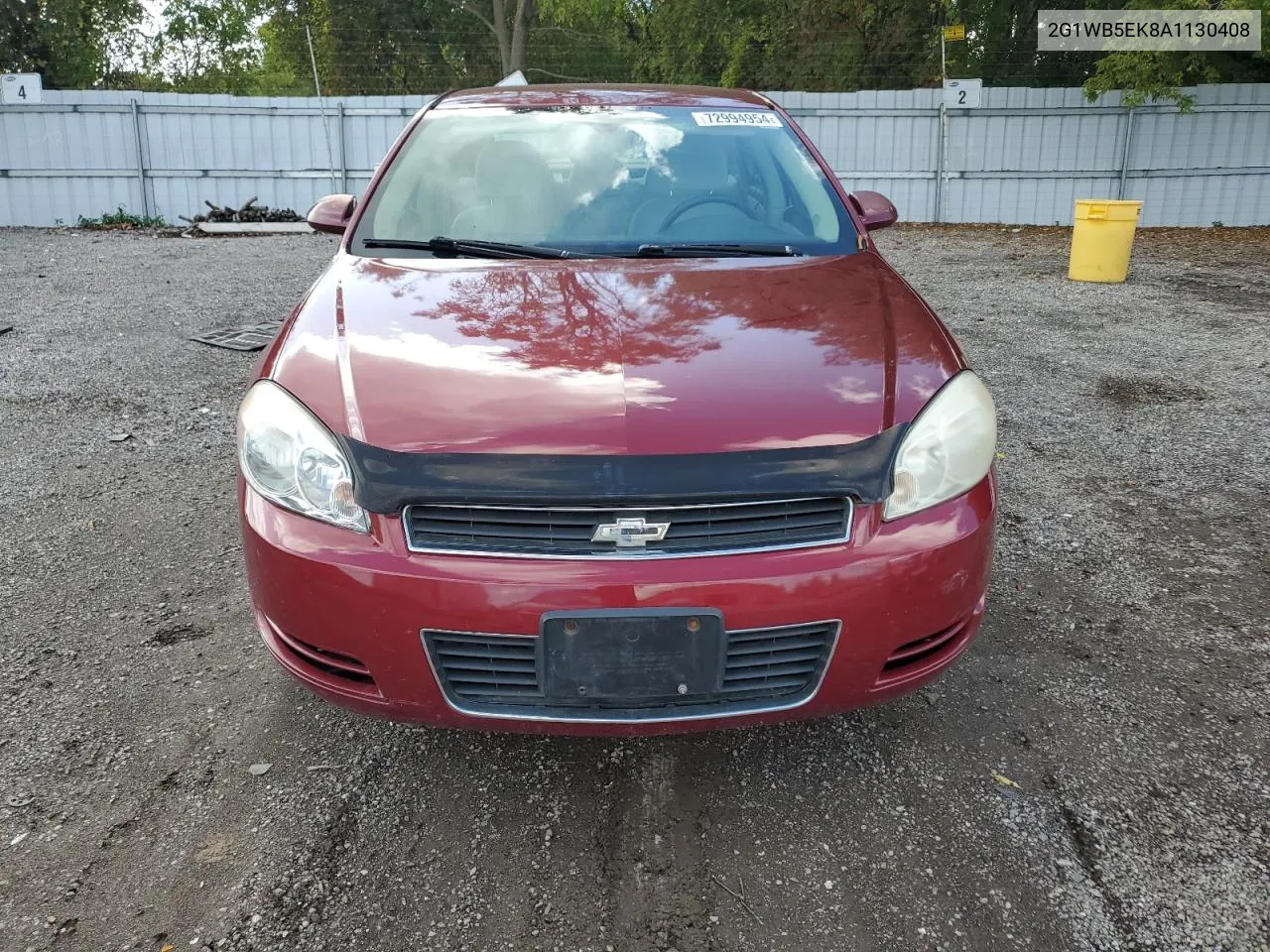 2010 Chevrolet Impala Lt VIN: 2G1WB5EK8A1130408 Lot: 72994954