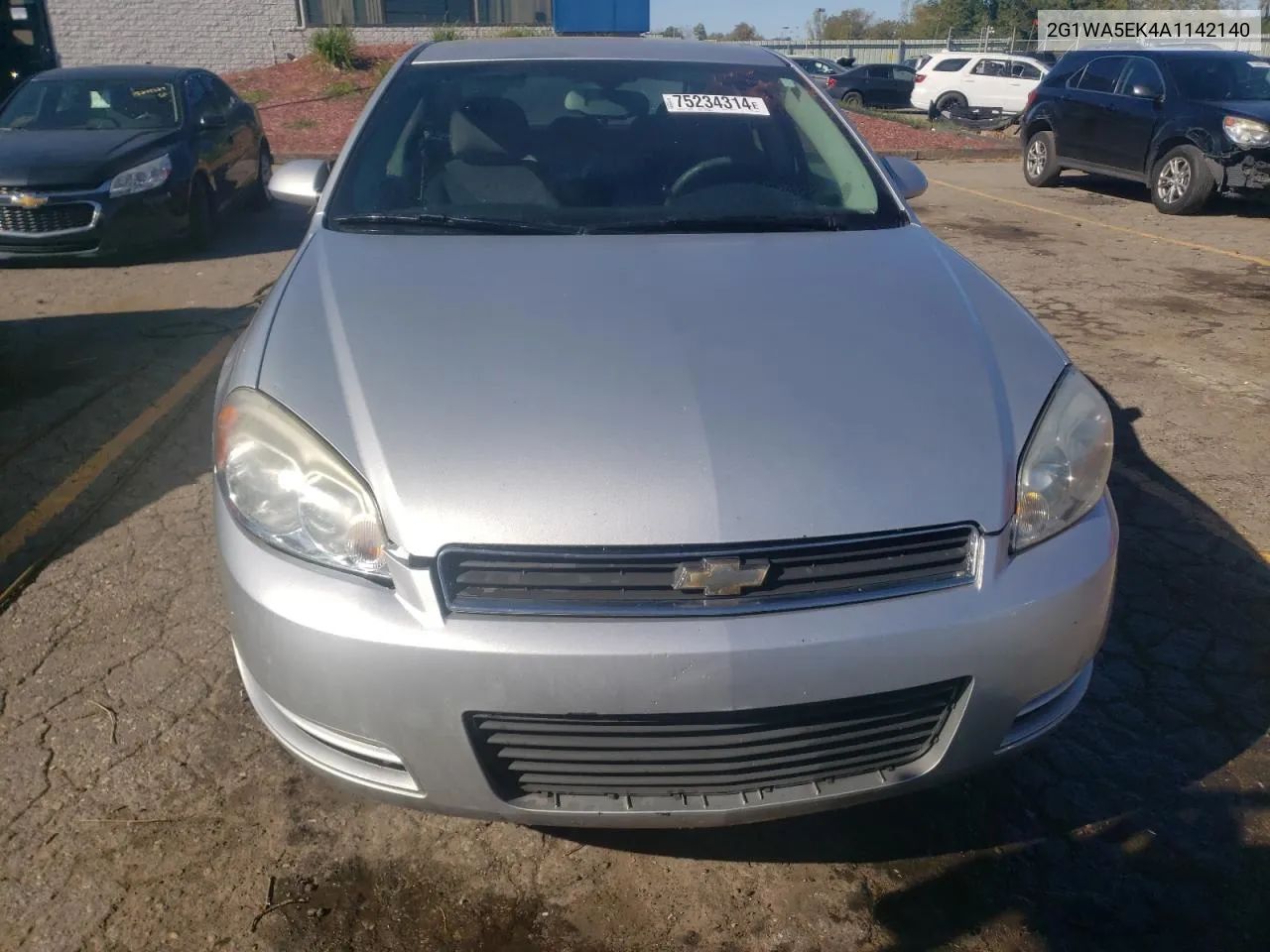 2010 Chevrolet Impala Ls VIN: 2G1WA5EK4A1142140 Lot: 75234314