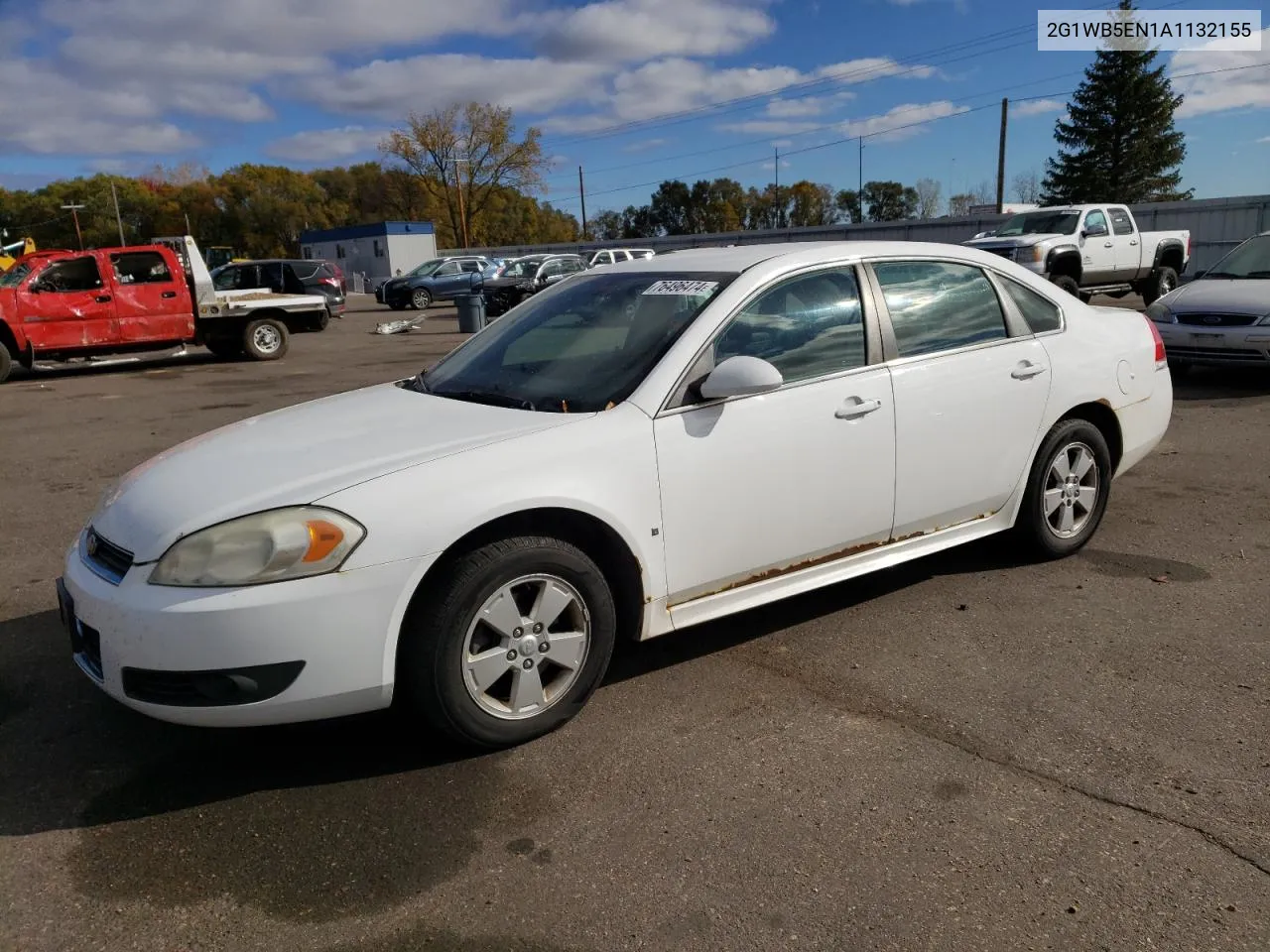 2G1WB5EN1A1132155 2010 Chevrolet Impala Lt