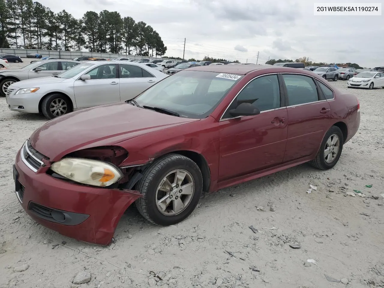 2010 Chevrolet Impala Lt VIN: 2G1WB5EK5A1190274 Lot: 78935434