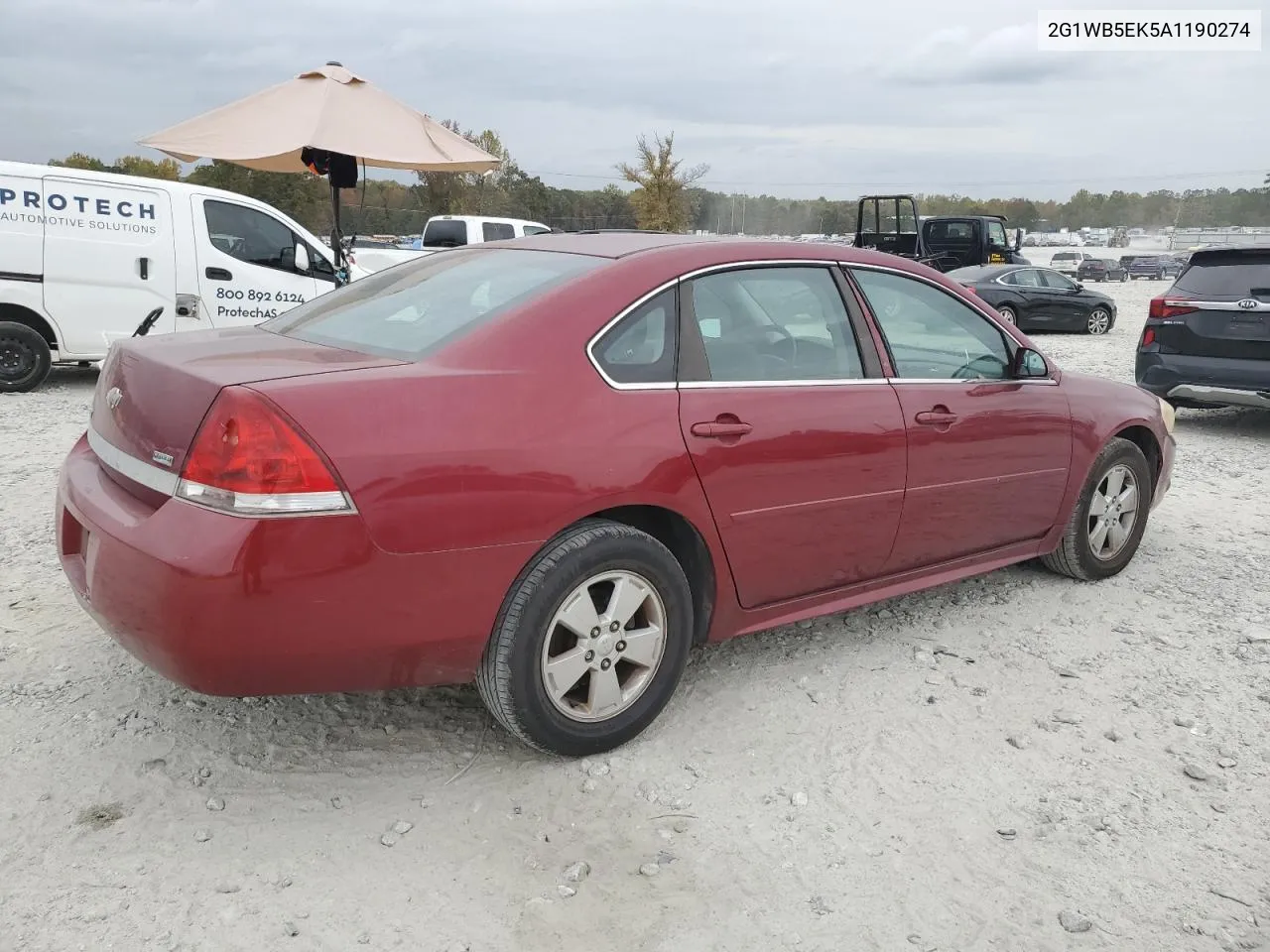 2010 Chevrolet Impala Lt VIN: 2G1WB5EK5A1190274 Lot: 78935434