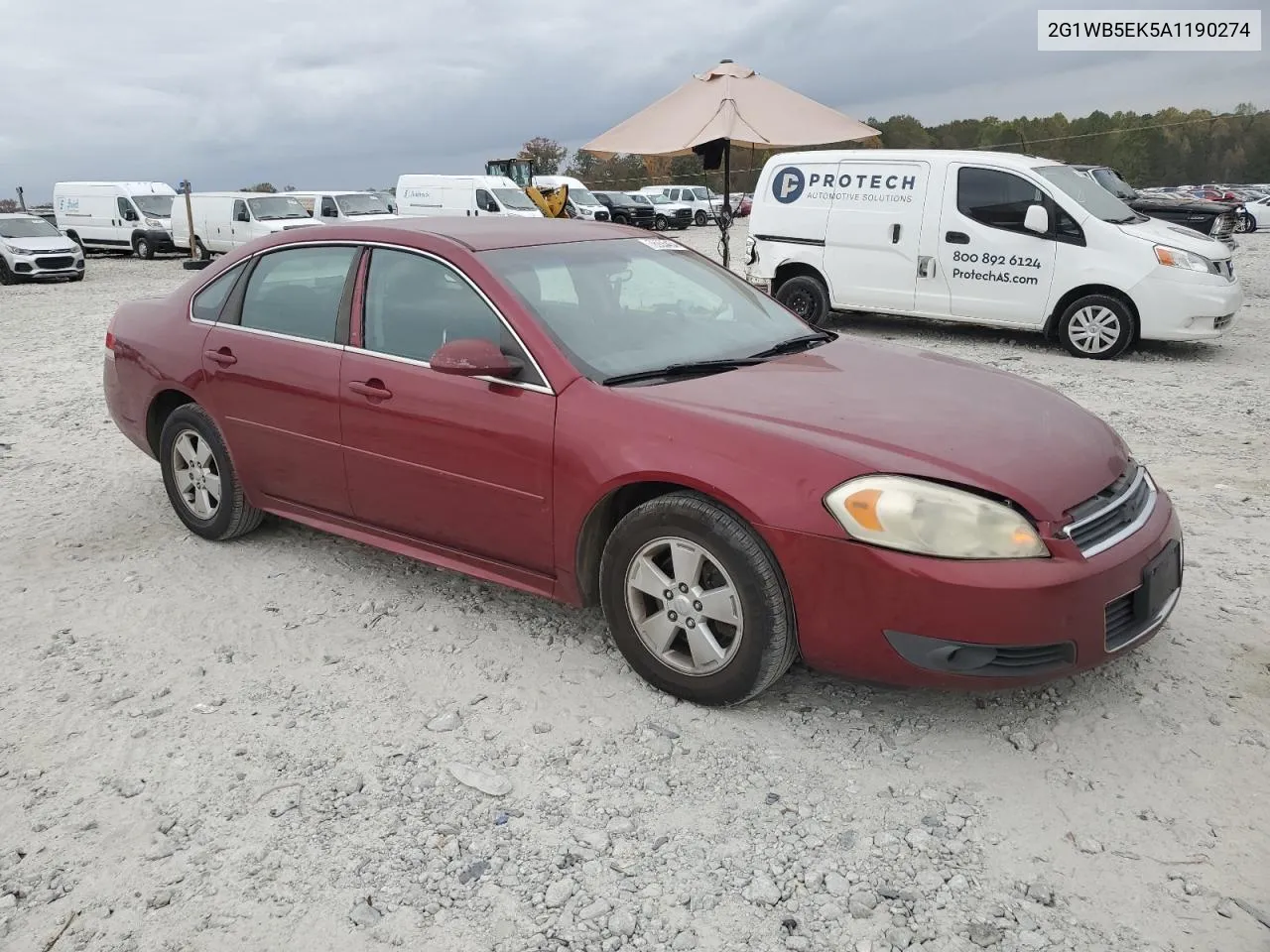 2010 Chevrolet Impala Lt VIN: 2G1WB5EK5A1190274 Lot: 78935434