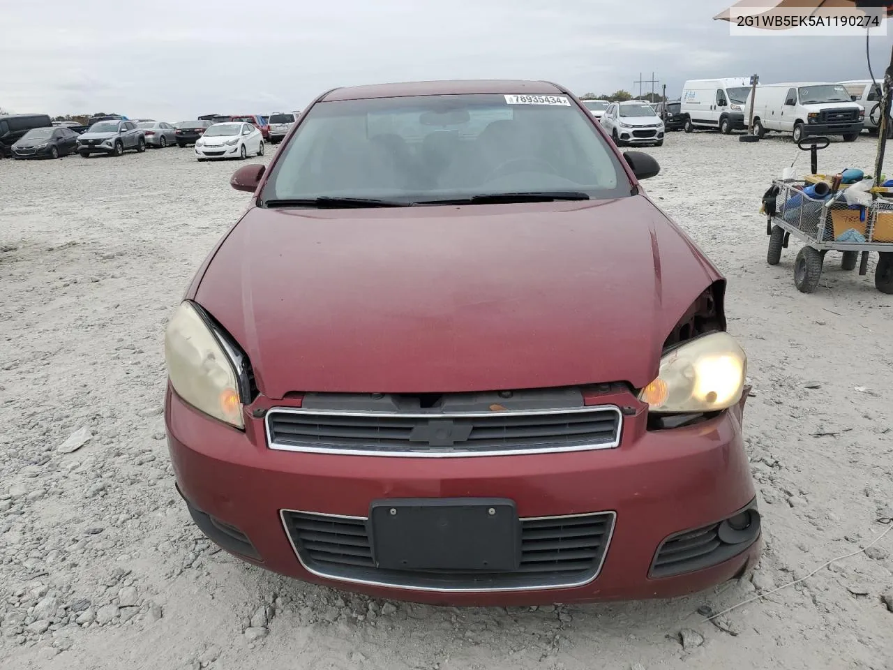 2010 Chevrolet Impala Lt VIN: 2G1WB5EK5A1190274 Lot: 78935434