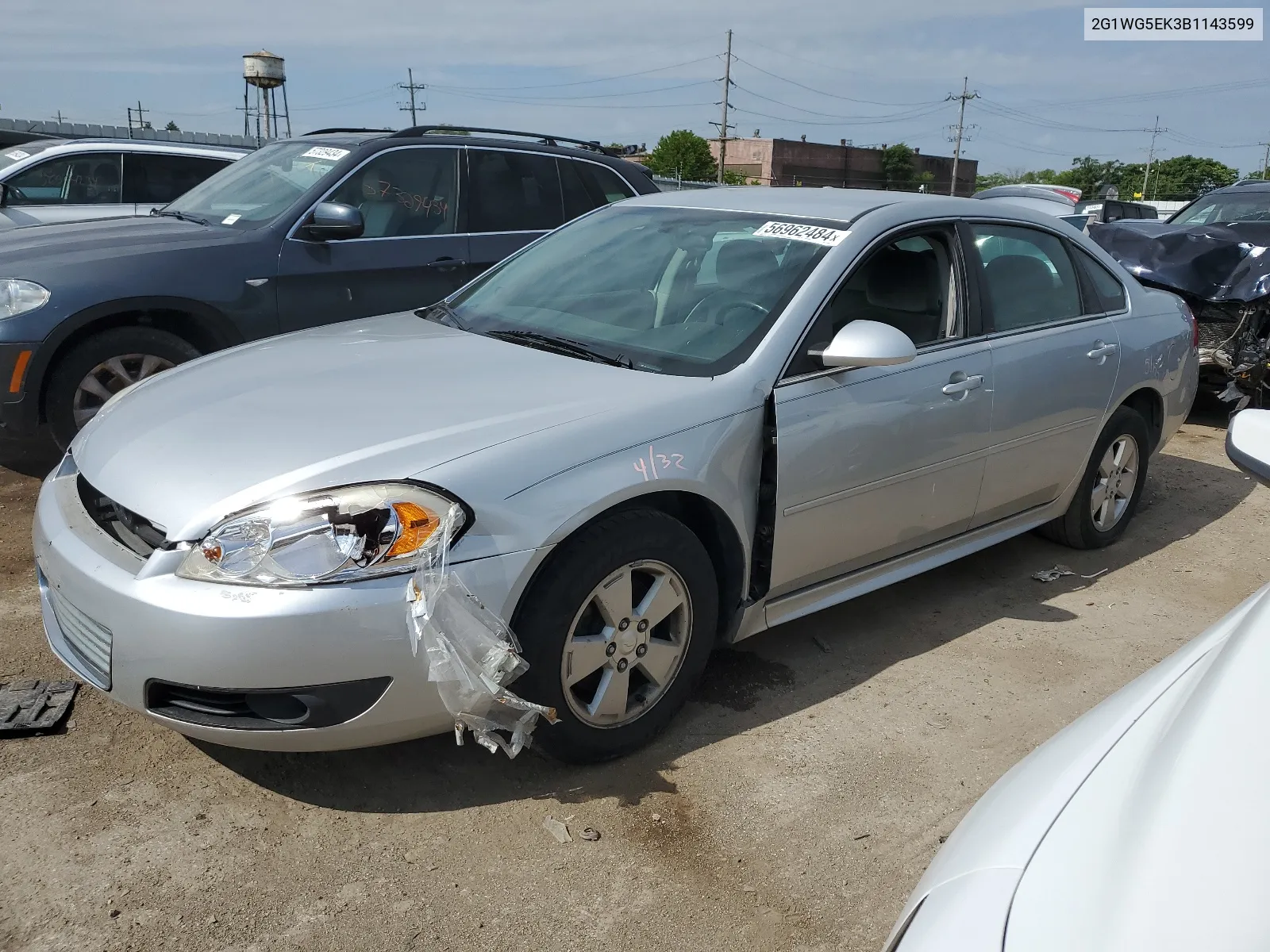 2011 Chevrolet Impala Lt VIN: 2G1WG5EK3B1143599 Lot: 56962484