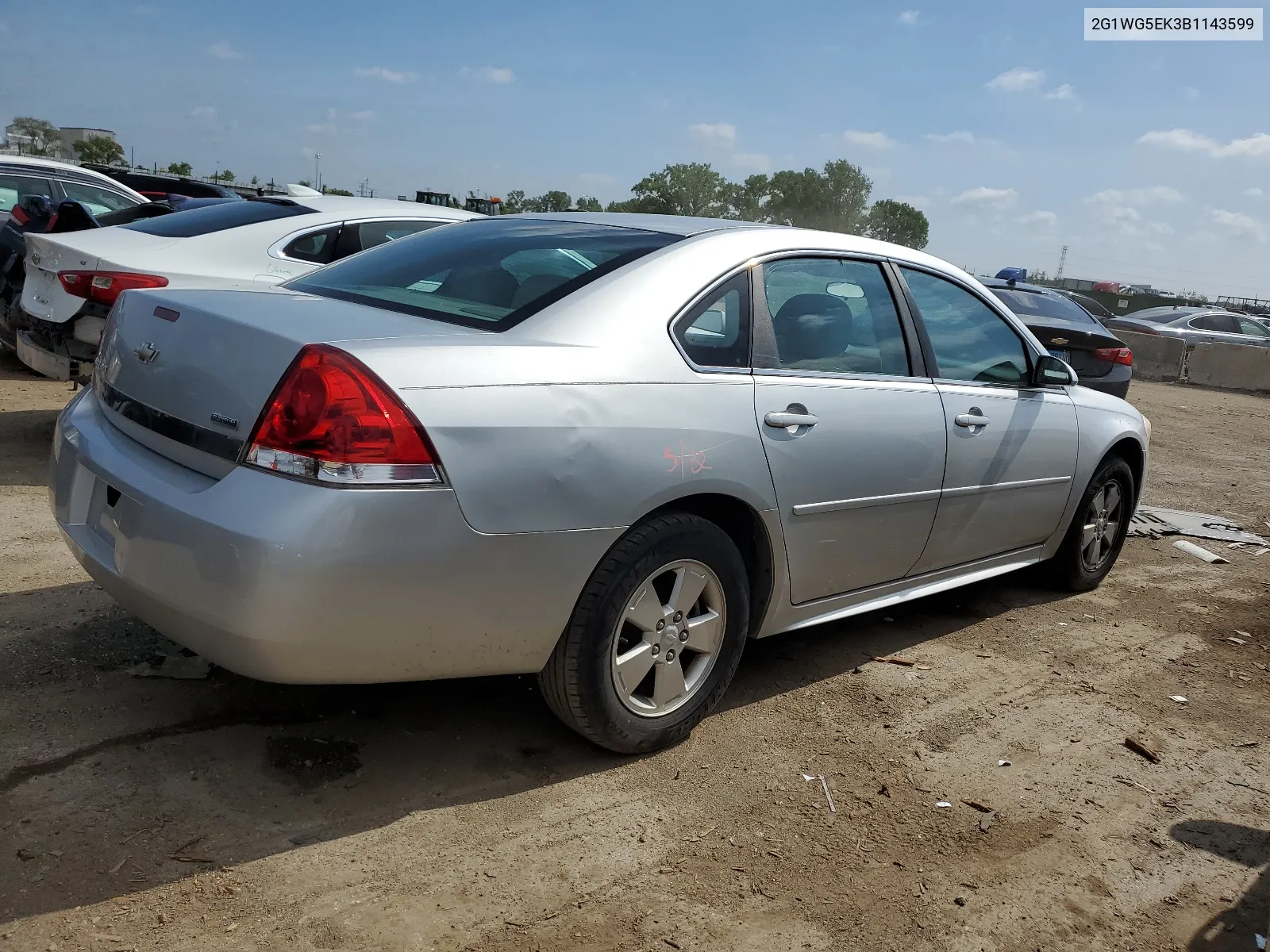 2011 Chevrolet Impala Lt VIN: 2G1WG5EK3B1143599 Lot: 56962484