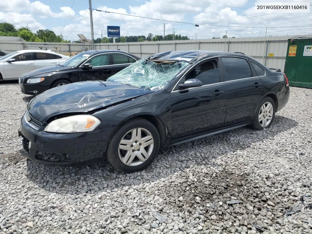 2011 Chevrolet Impala Lt VIN: 2G1WG5EKXB1160416 Lot: 57461314