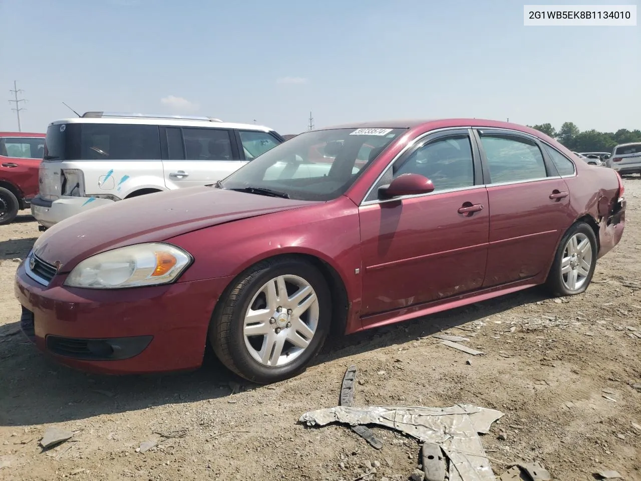 2011 Chevrolet Impala Lt VIN: 2G1WB5EK8B1134010 Lot: 59733574