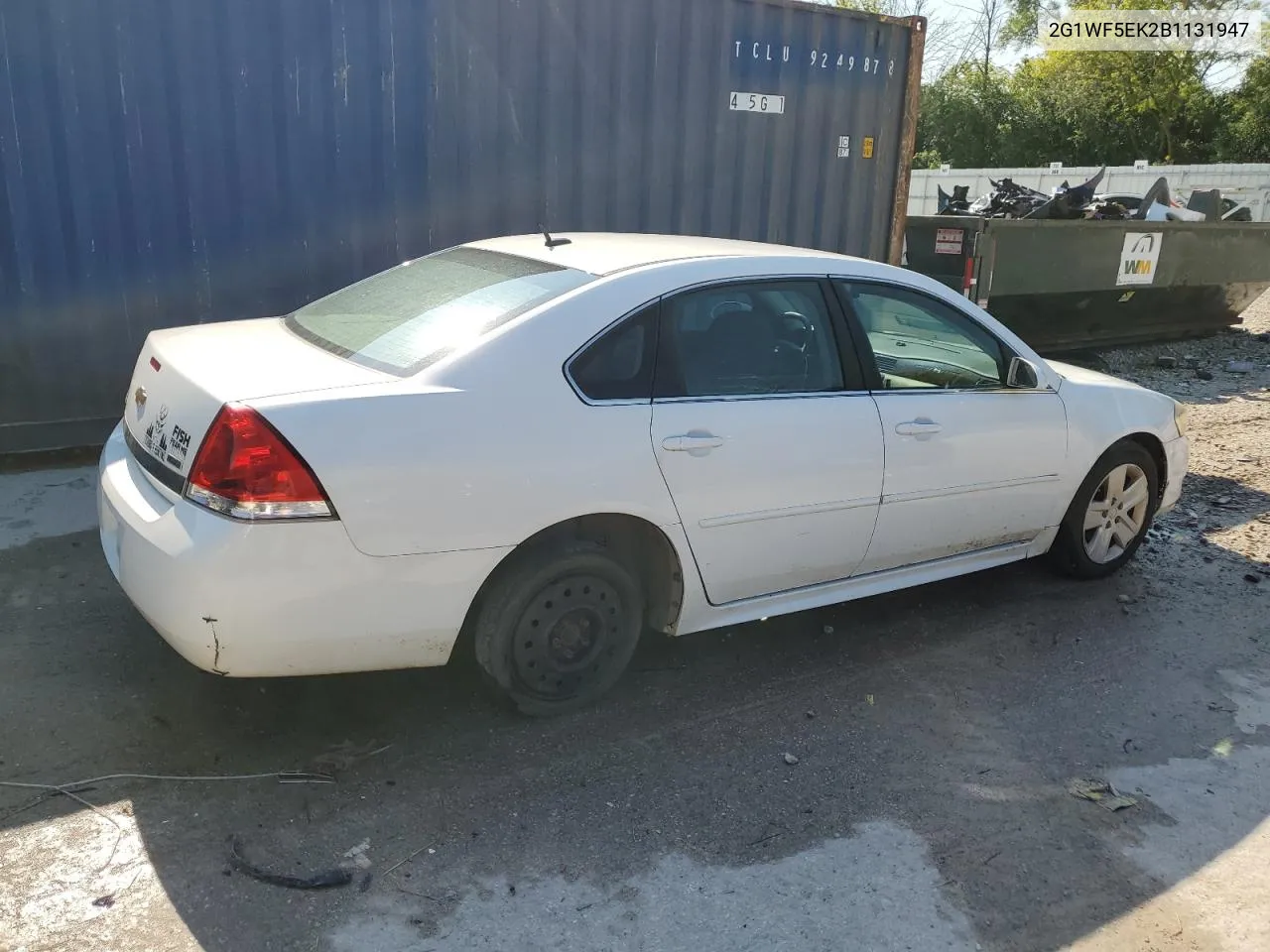 2011 Chevrolet Impala Ls VIN: 2G1WF5EK2B1131947 Lot: 62859784