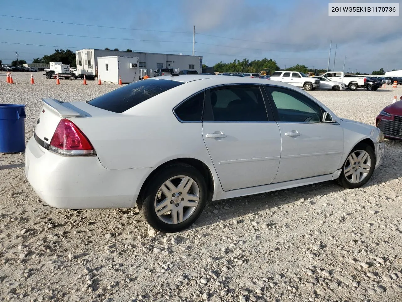 2G1WG5EK1B1170736 2011 Chevrolet Impala Lt