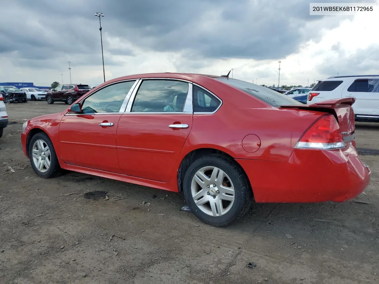 2011 Chevrolet Impala Lt VIN: 2G1WB5EK6B1172965 Lot: 65229264