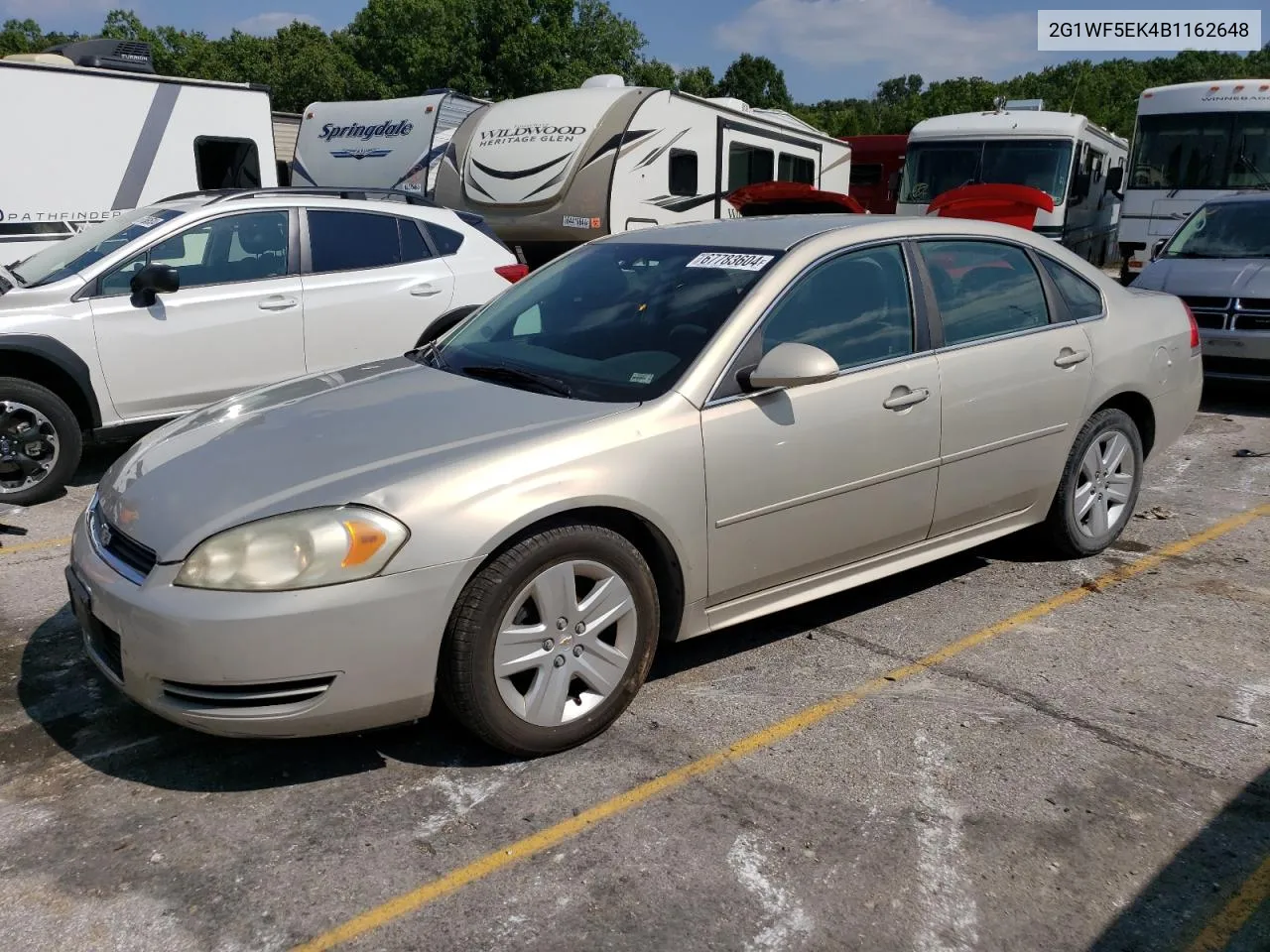 2011 Chevrolet Impala Ls VIN: 2G1WF5EK4B1162648 Lot: 67783604