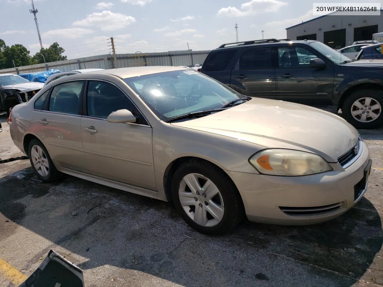 2011 Chevrolet Impala Ls VIN: 2G1WF5EK4B1162648 Lot: 67783604