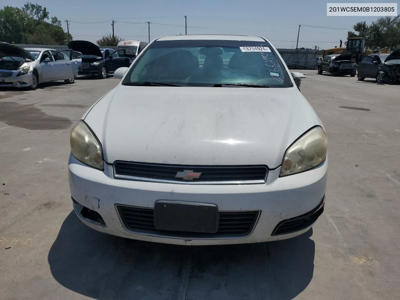 2011 Chevrolet Impala Ltz VIN: 2G1WC5EM0B1203805 Lot: 68294924