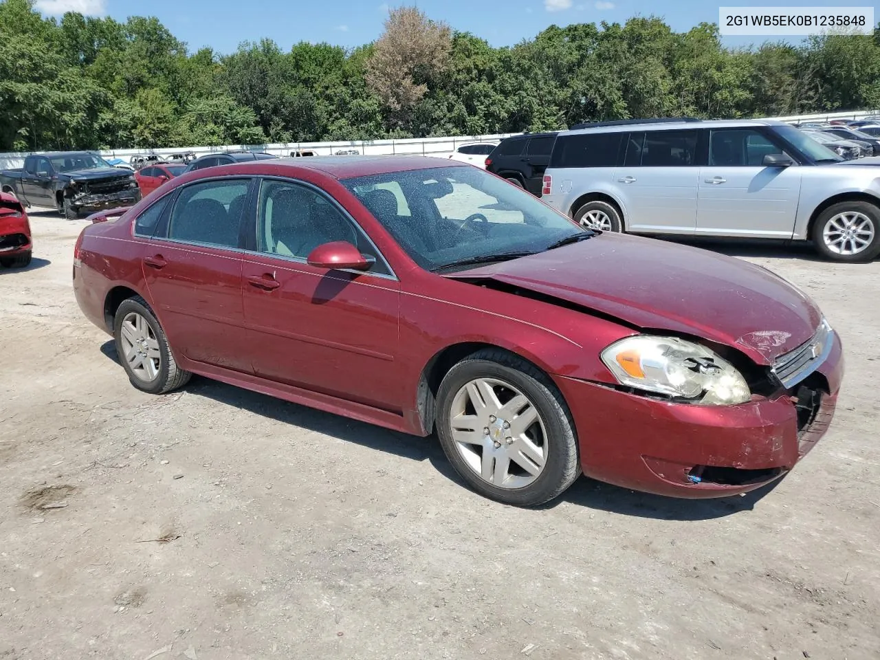 2G1WB5EK0B1235848 2011 Chevrolet Impala Lt