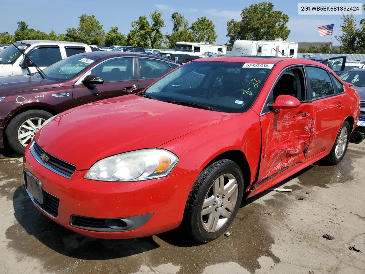 2011 Chevrolet Impala Lt VIN: 2G1WB5EK6B1332424 Lot: 69432034