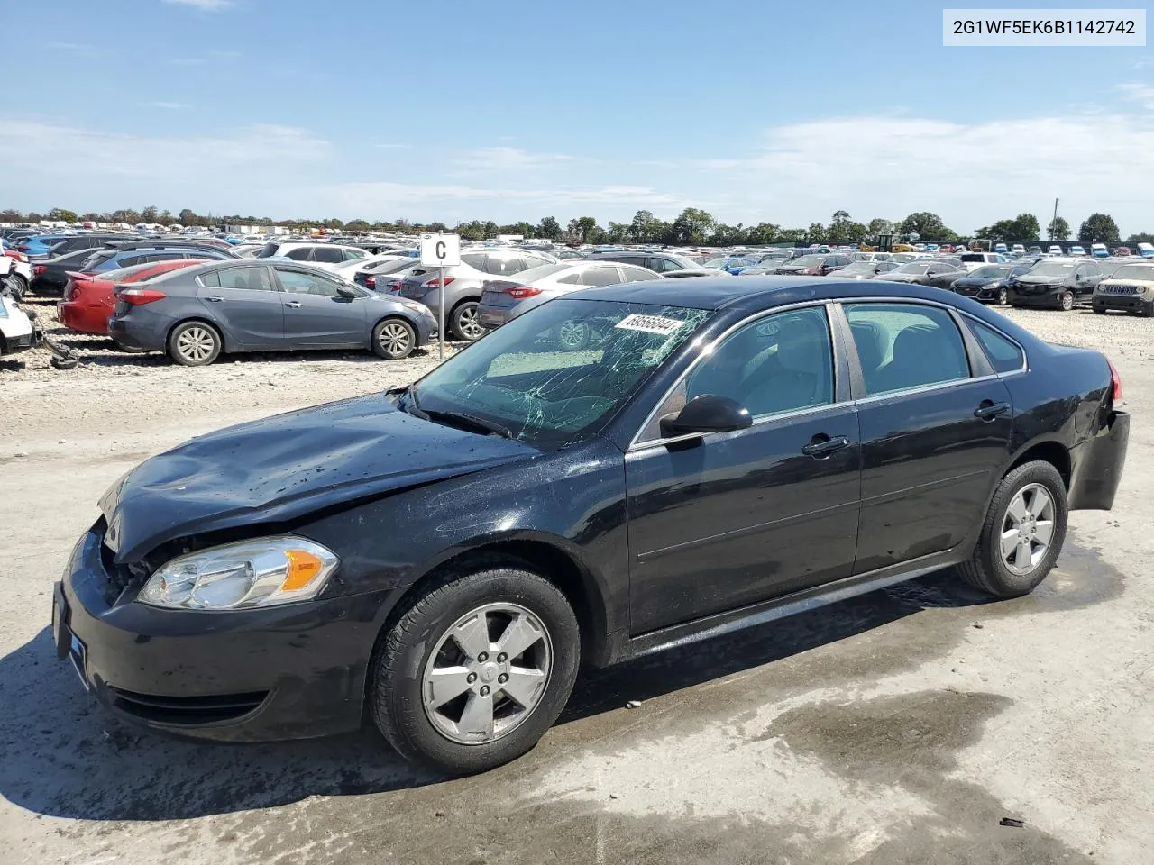 2011 Chevrolet Impala Ls VIN: 2G1WF5EK6B1142742 Lot: 69566044