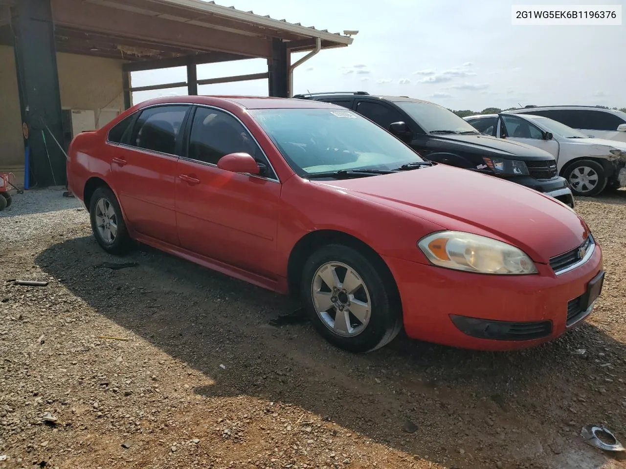 2011 Chevrolet Impala Lt VIN: 2G1WG5EK6B1196376 Lot: 70706924