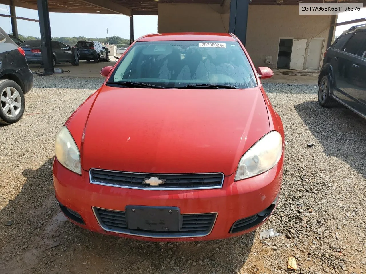 2011 Chevrolet Impala Lt VIN: 2G1WG5EK6B1196376 Lot: 70706924