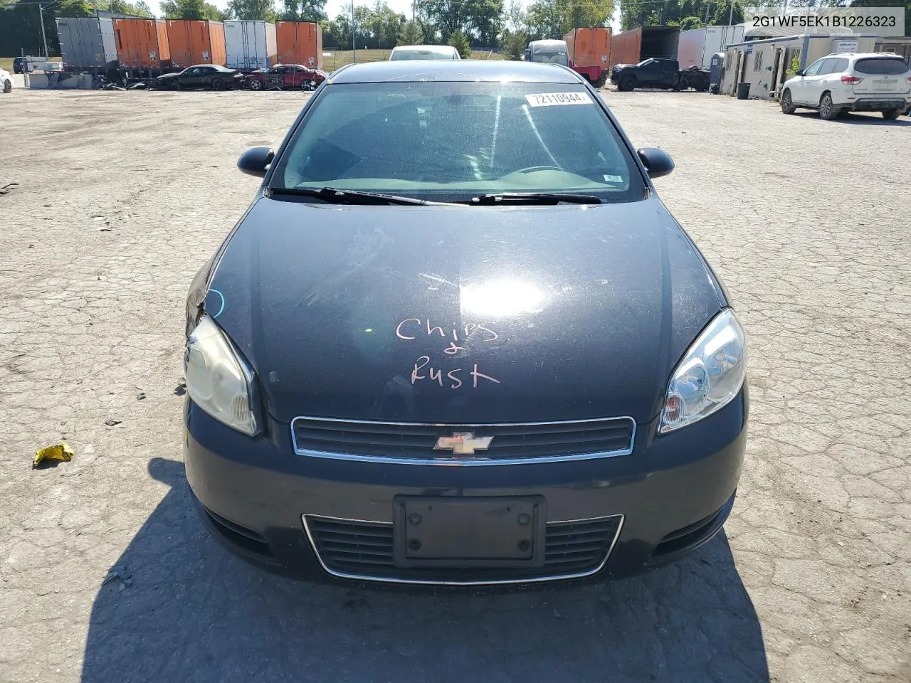 2011 Chevrolet Impala Ls VIN: 2G1WF5EK1B1226323 Lot: 72110944