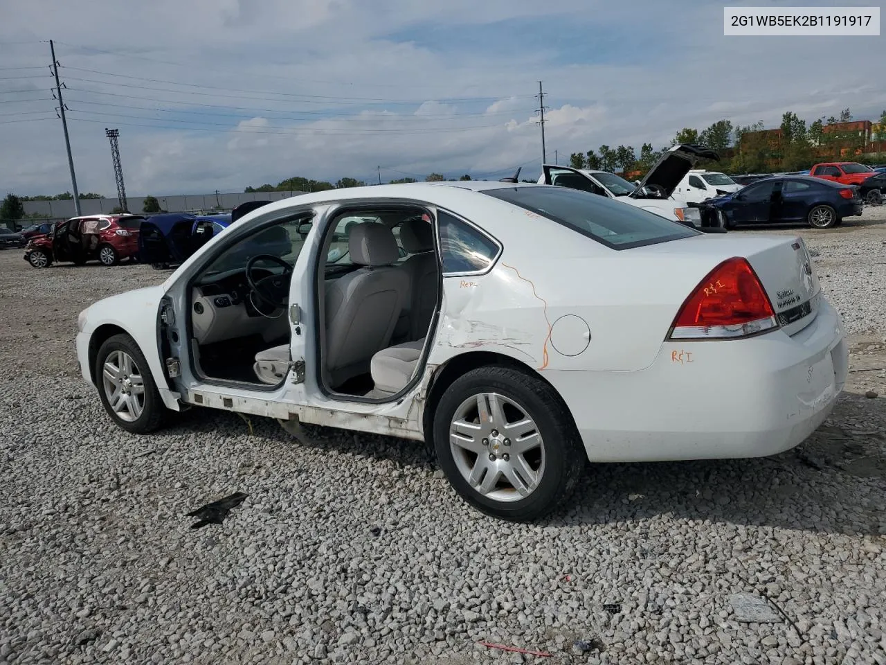 2011 Chevrolet Impala Lt VIN: 2G1WB5EK2B1191917 Lot: 72496494