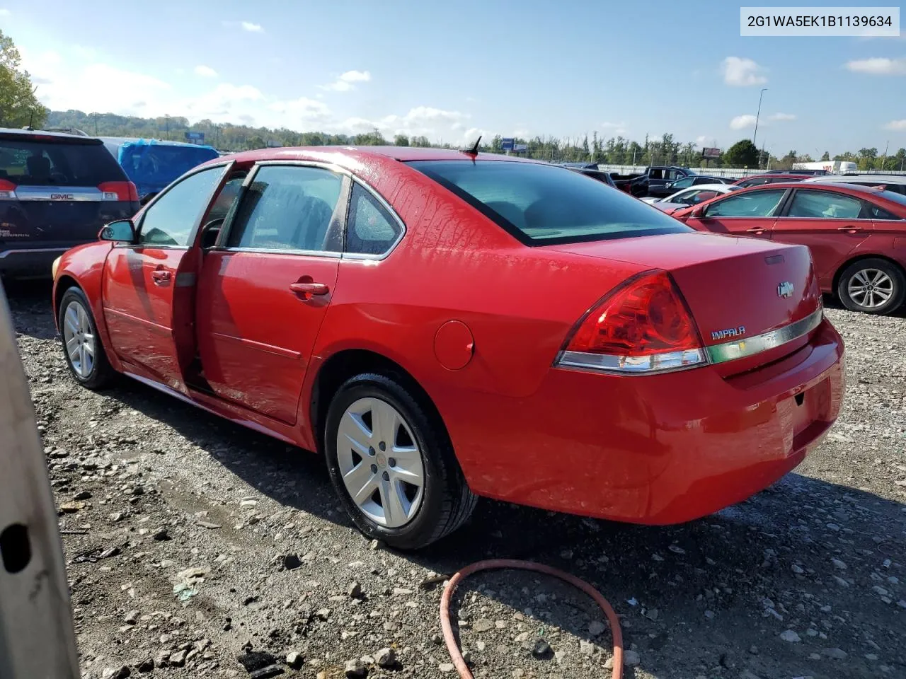 2011 Chevrolet Impala Ls VIN: 2G1WA5EK1B1139634 Lot: 72724864