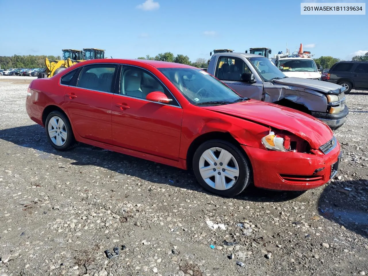 2011 Chevrolet Impala Ls VIN: 2G1WA5EK1B1139634 Lot: 72724864