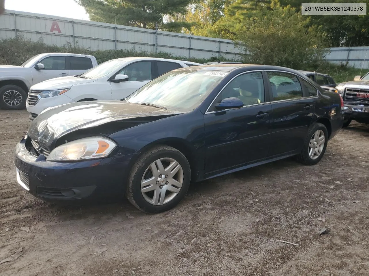 2G1WB5EK3B1240378 2011 Chevrolet Impala Lt