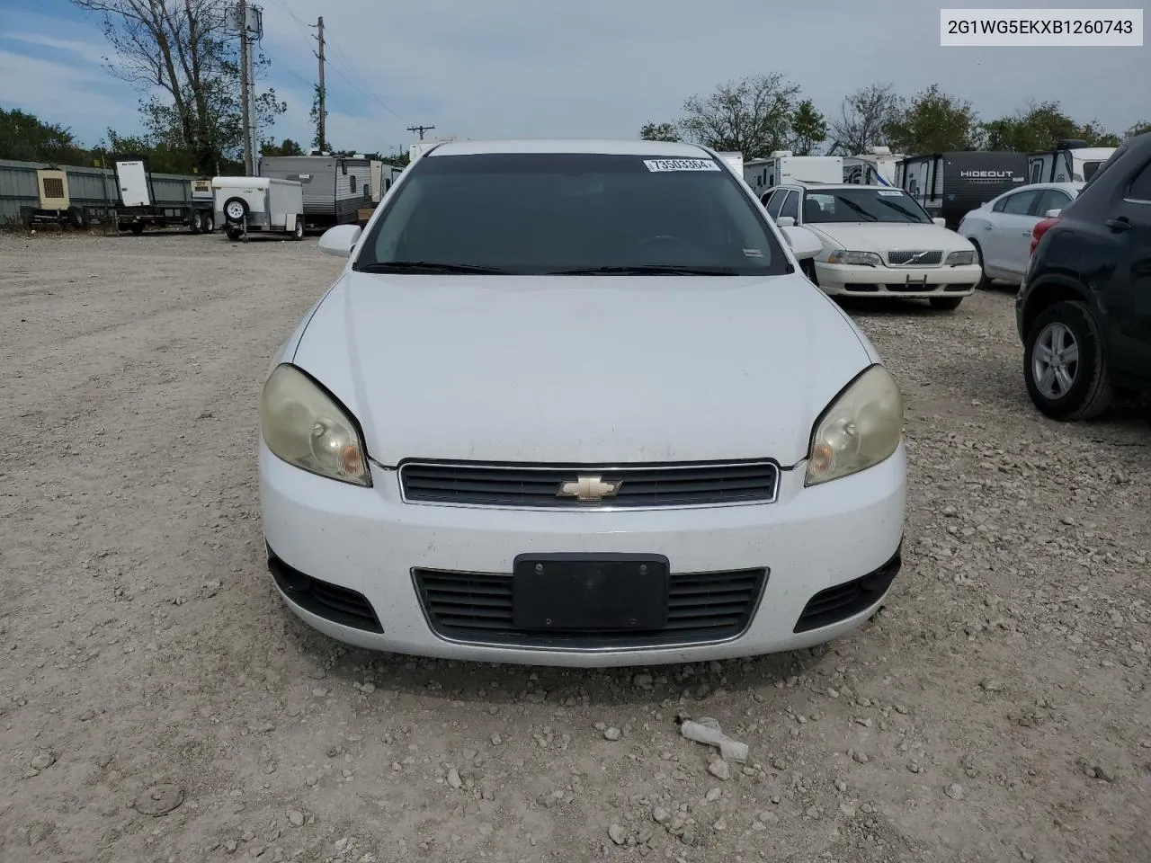 2011 Chevrolet Impala Lt VIN: 2G1WG5EKXB1260743 Lot: 73503364