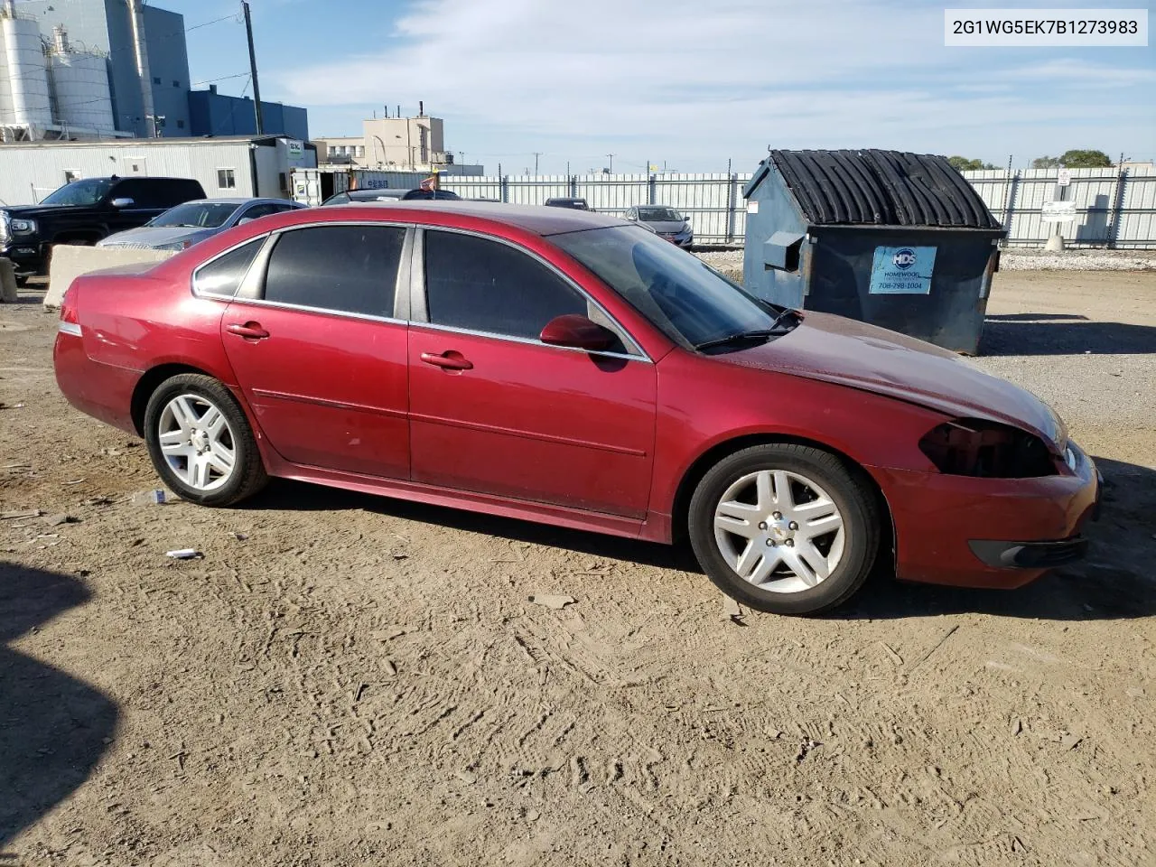 2011 Chevrolet Impala Lt VIN: 2G1WG5EK7B1273983 Lot: 73638614