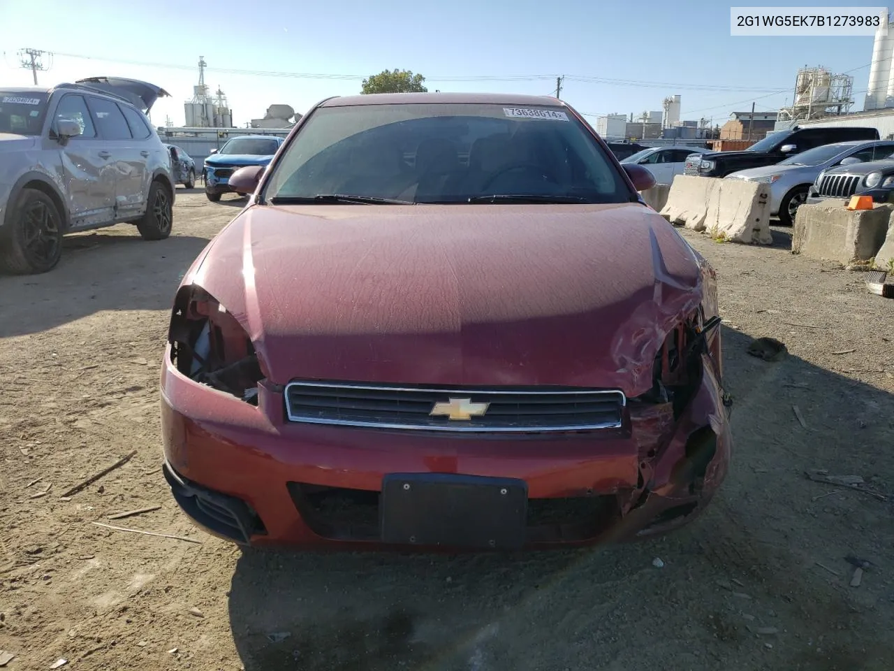 2011 Chevrolet Impala Lt VIN: 2G1WG5EK7B1273983 Lot: 73638614