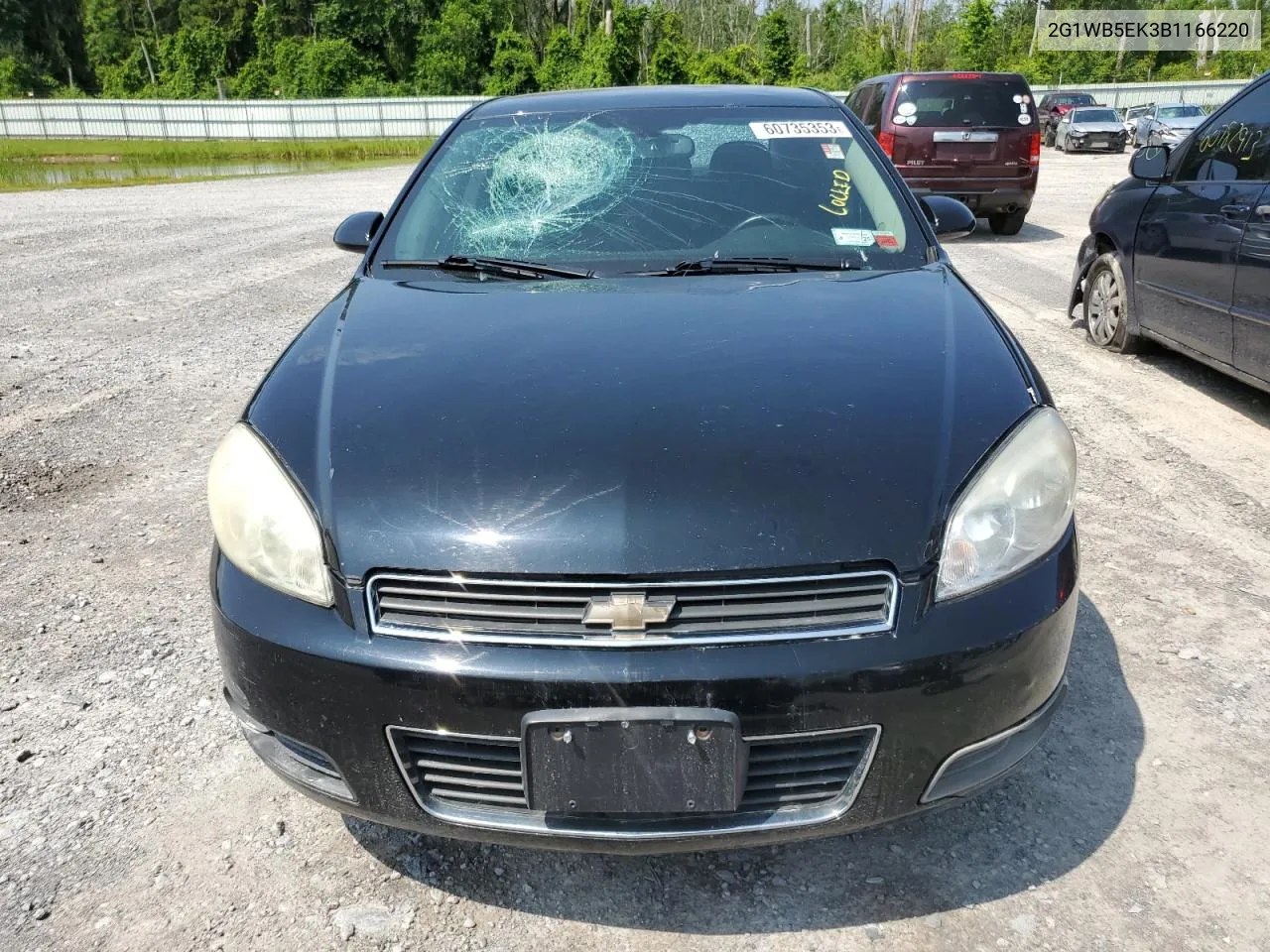 2011 Chevrolet Impala Lt VIN: 2G1WB5EK3B1166220 Lot: 74222034