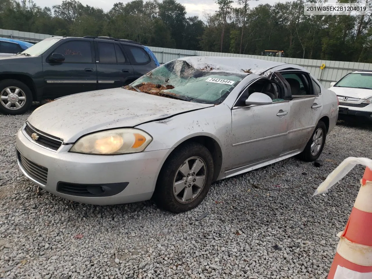 2011 Chevrolet Impala Lt VIN: 2G1WG5EK2B1204019 Lot: 74431544