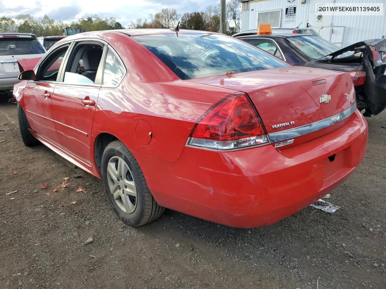 2011 Chevrolet Impala Ls VIN: 2G1WF5EK6B1139405 Lot: 75201524