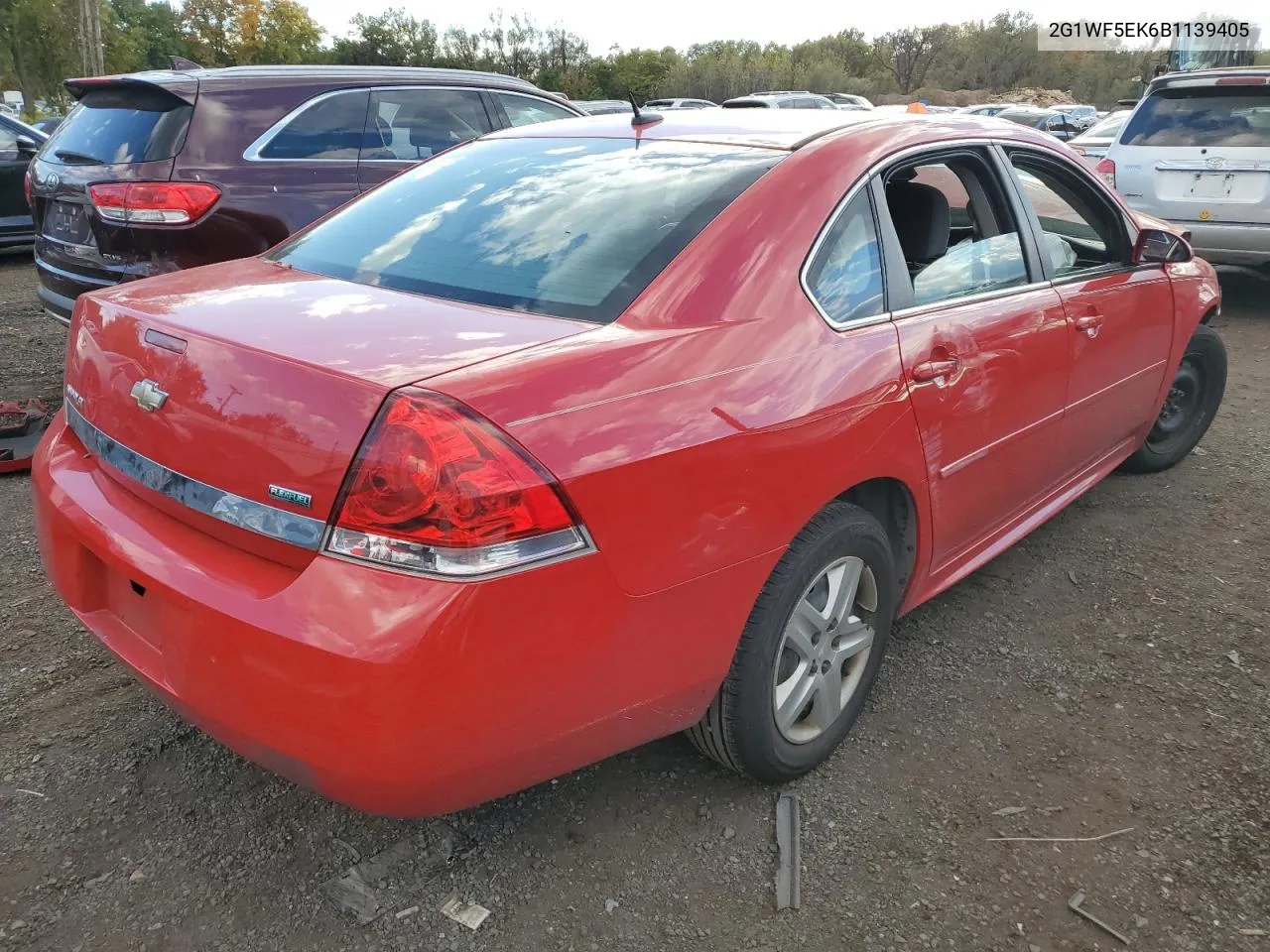 2011 Chevrolet Impala Ls VIN: 2G1WF5EK6B1139405 Lot: 75201524