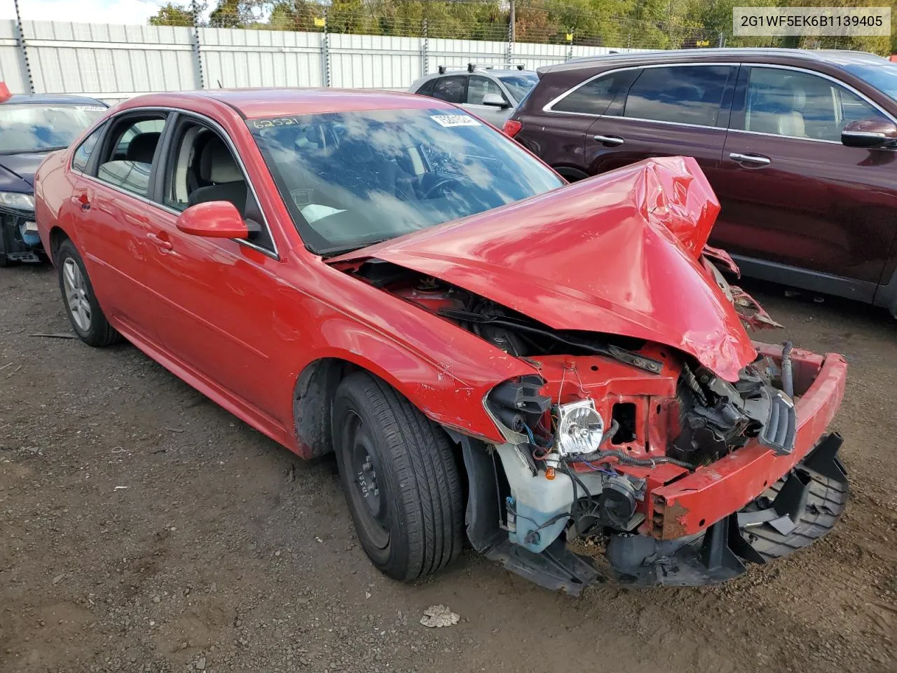 2011 Chevrolet Impala Ls VIN: 2G1WF5EK6B1139405 Lot: 75201524