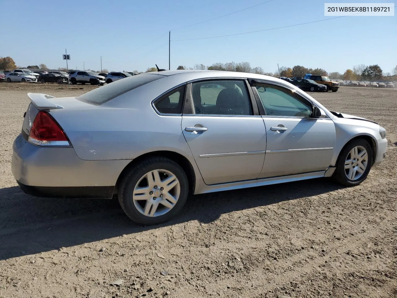 2011 Chevrolet Impala Lt VIN: 2G1WB5EK8B1189721 Lot: 75558394