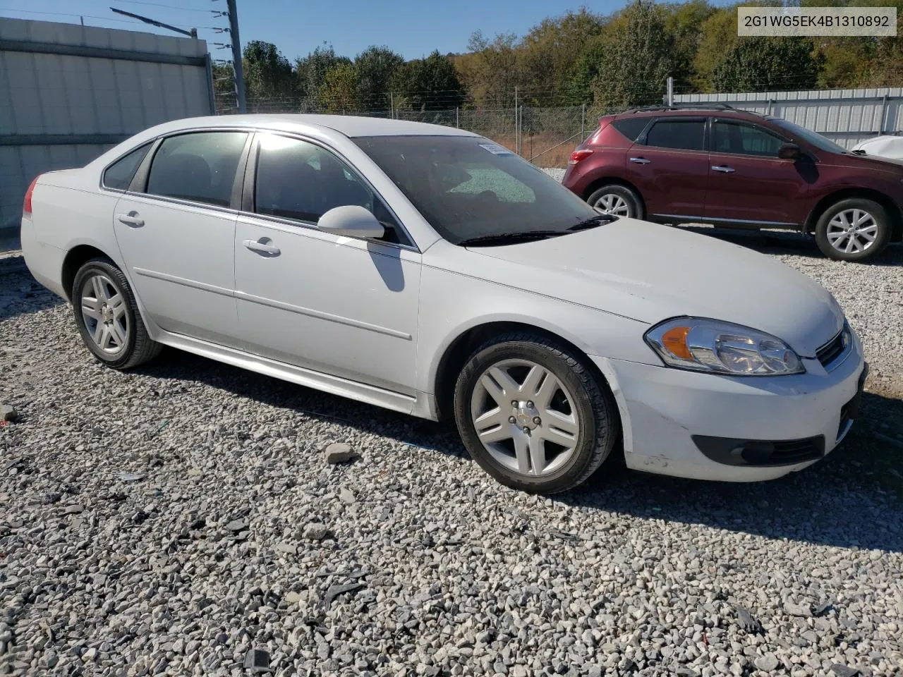 2011 Chevrolet Impala Lt VIN: 2G1WG5EK4B1310892 Lot: 76903024