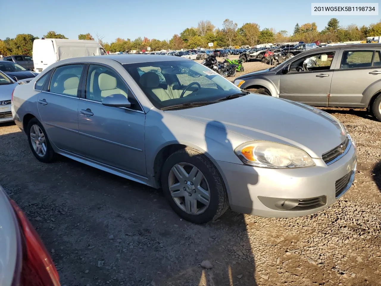 2011 Chevrolet Impala Lt VIN: 2G1WG5EK5B1198734 Lot: 77084794