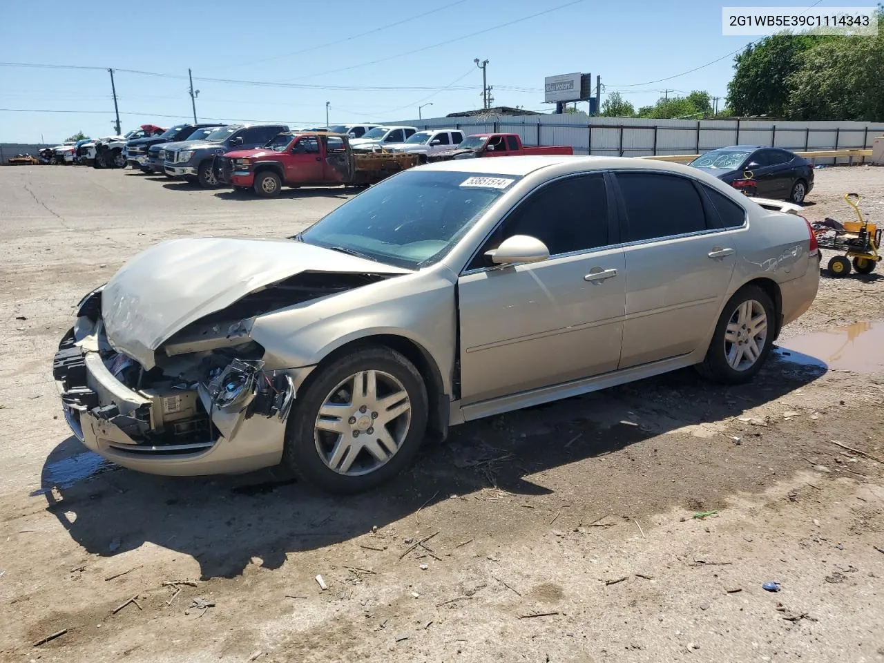 2012 Chevrolet Impala Lt VIN: 2G1WB5E39C1114343 Lot: 53851514