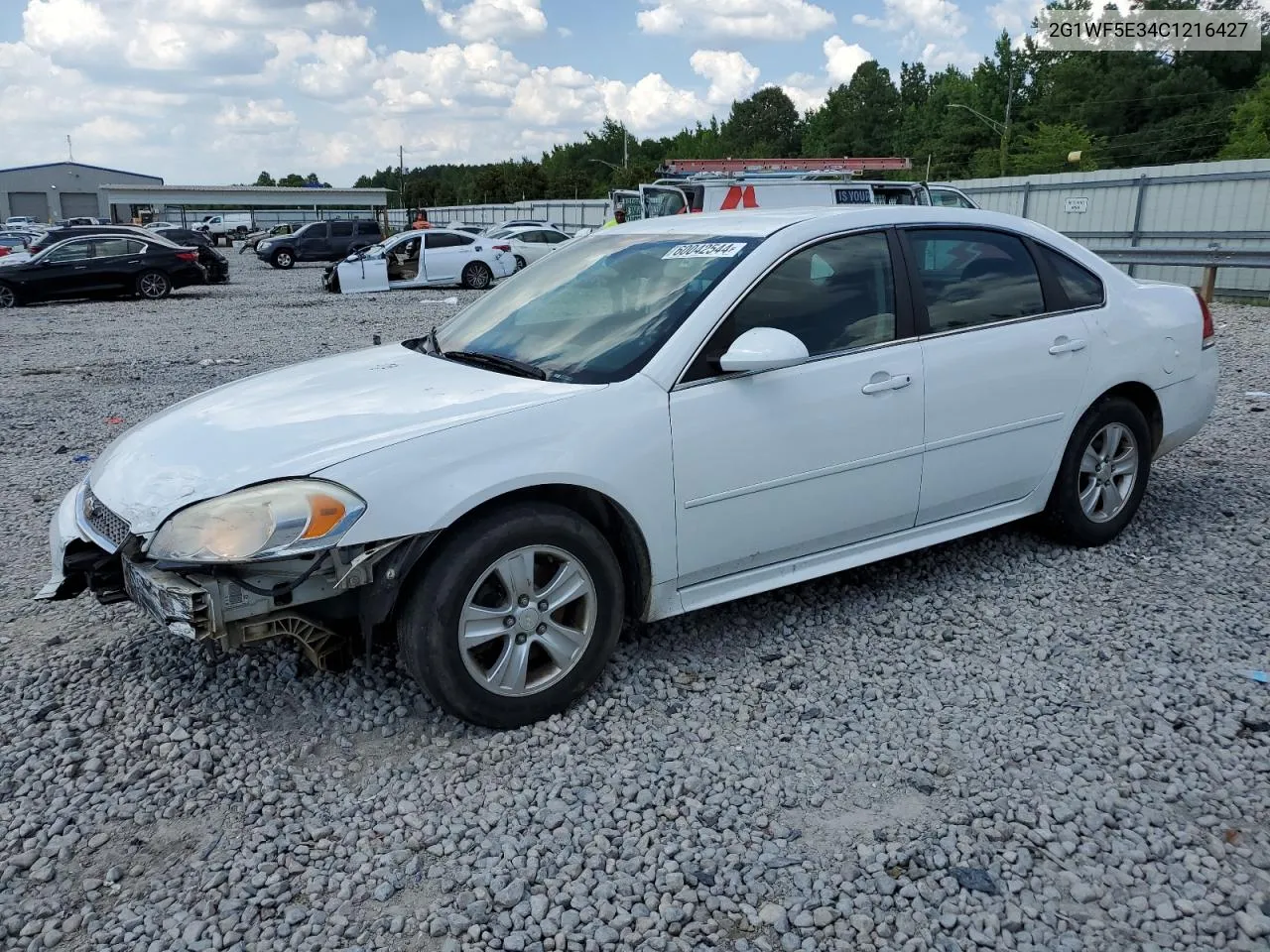 2012 Chevrolet Impala Ls VIN: 2G1WF5E34C1216427 Lot: 60042544