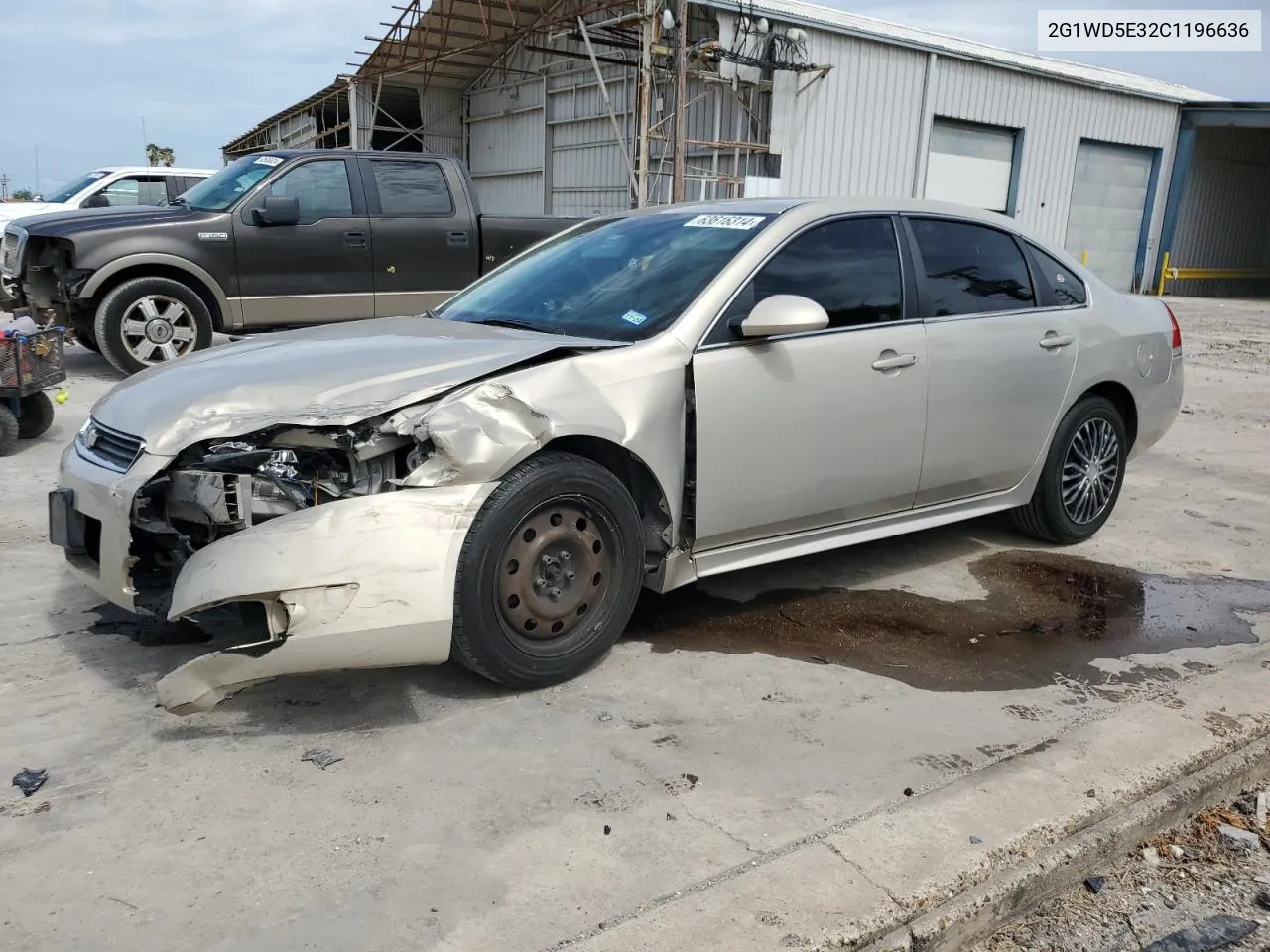 2012 Chevrolet Impala Police VIN: 2G1WD5E32C1196636 Lot: 63616314