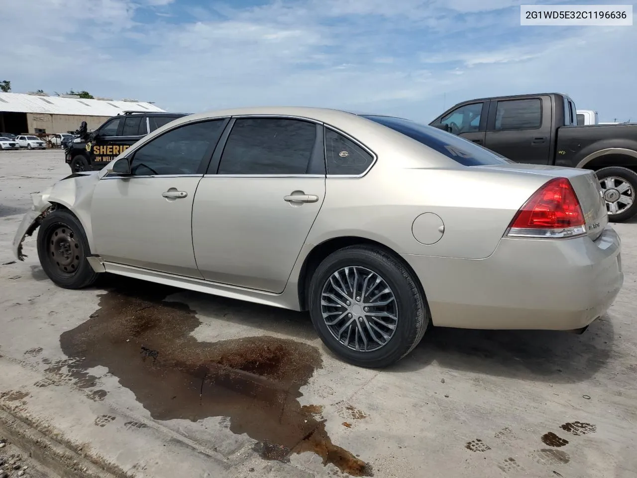 2012 Chevrolet Impala Police VIN: 2G1WD5E32C1196636 Lot: 63616314