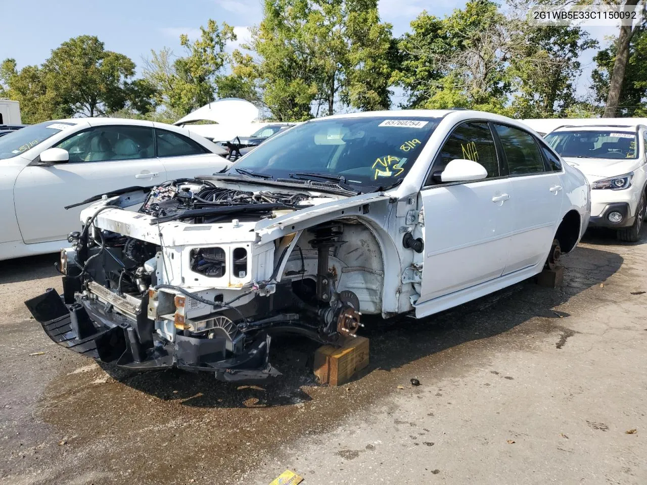 2012 Chevrolet Impala Lt VIN: 2G1WB5E33C1150092 Lot: 65760254