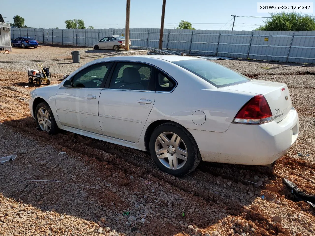 2012 Chevrolet Impala Lt VIN: 2G1WG5E33C1254342 Lot: 66906734