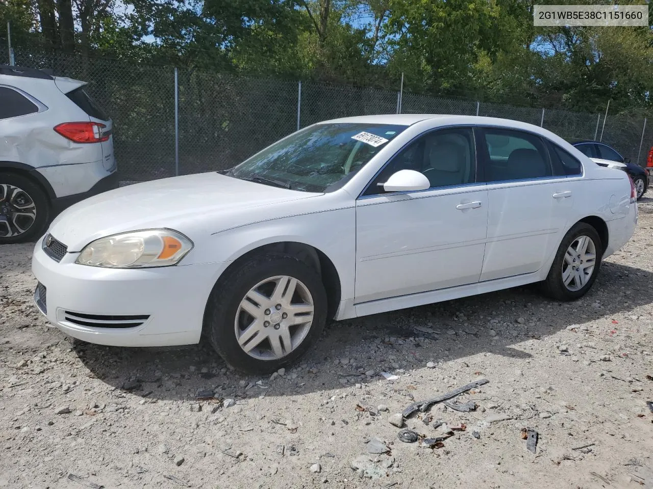 2012 Chevrolet Impala Lt VIN: 2G1WB5E38C1151660 Lot: 69173074