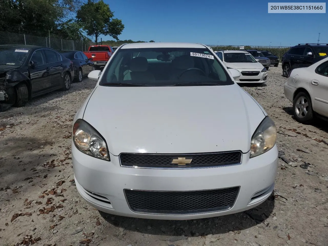 2012 Chevrolet Impala Lt VIN: 2G1WB5E38C1151660 Lot: 69173074