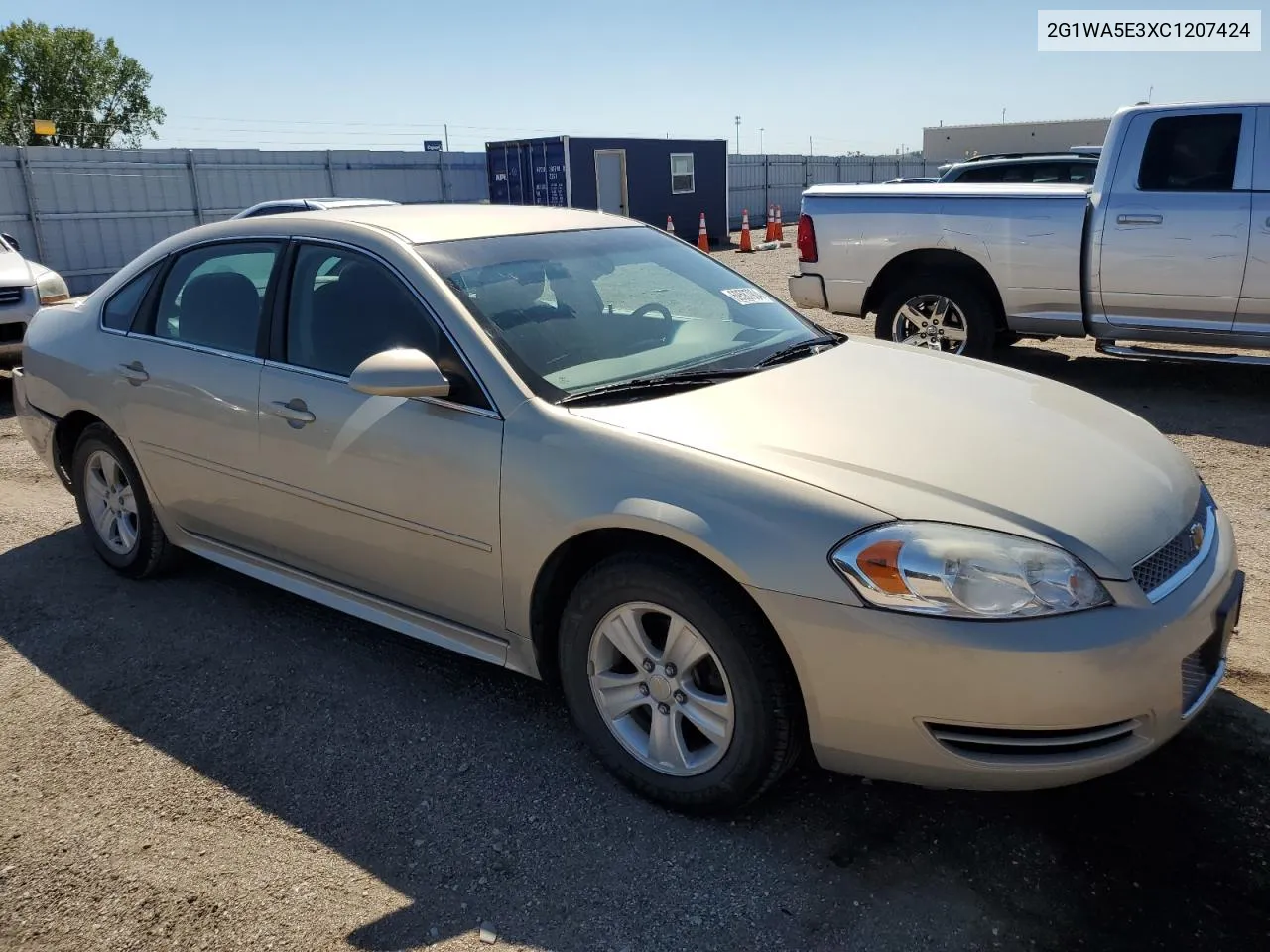 2G1WA5E3XC1207424 2012 Chevrolet Impala Ls