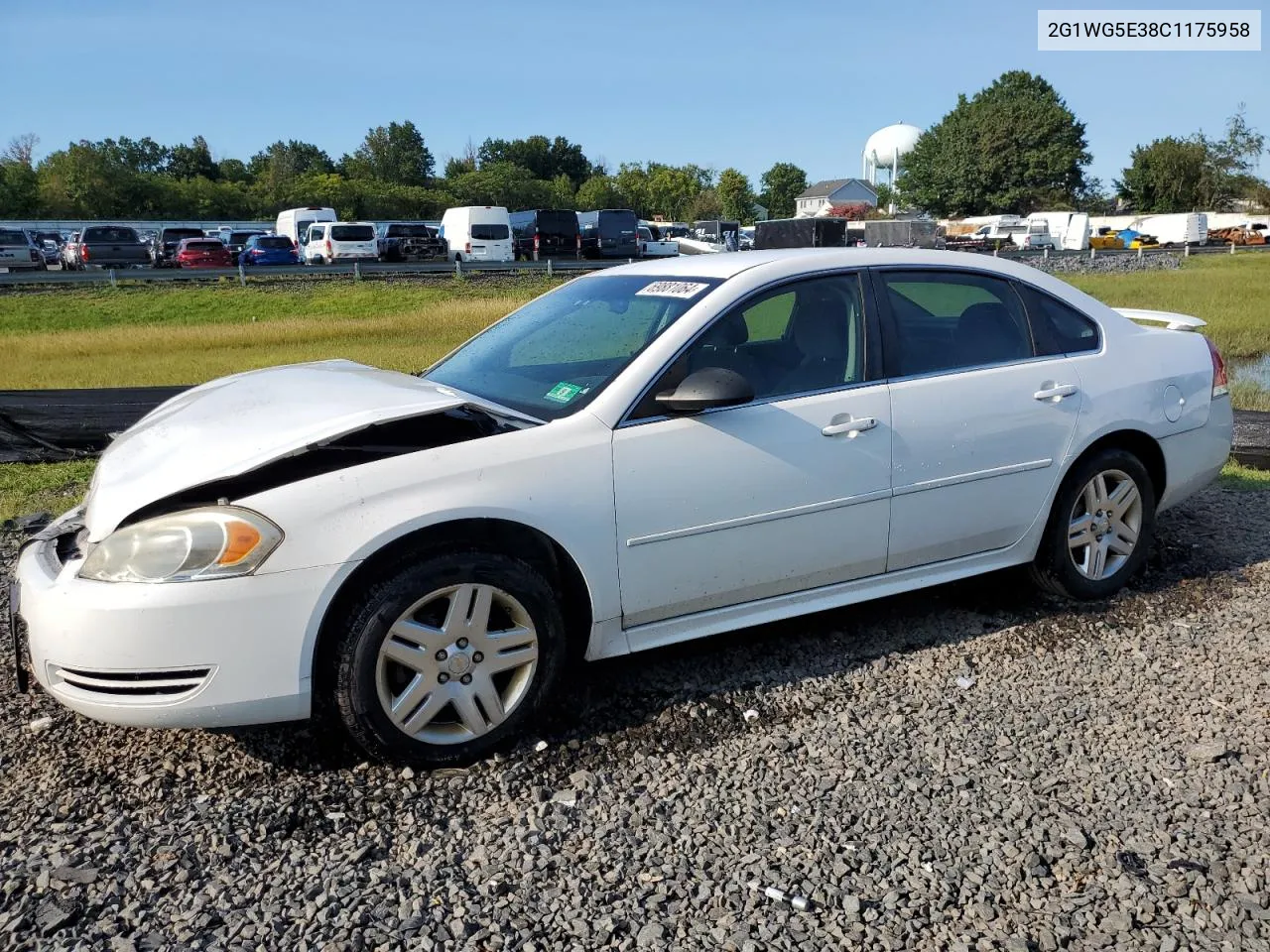 2012 Chevrolet Impala Lt VIN: 2G1WG5E38C1175958 Lot: 69881064